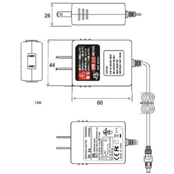 スイッチングACアダプター 5V/2A パトス