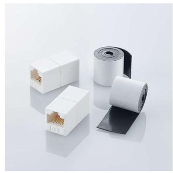LANケーブル中継コネクター・保護テープセット CAT6A準拠 エスコ