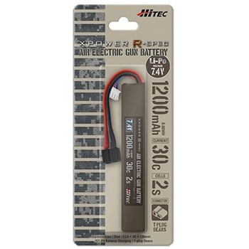 Li-Po 7.4V 1200mAh 30C 2S T型 - ハイテック