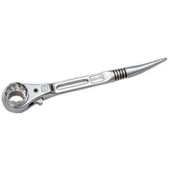 EA602AT-116 19x24mm/240mm 両口ラチェットレンチ シノ付/薄型 1本