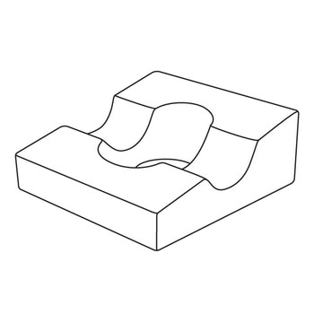 気管挿管用マクラ ライトブルー ナビス(アズワン)