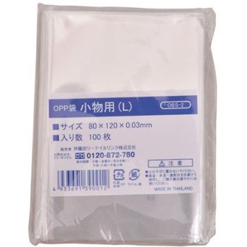 OPP袋シールなし 小物用 L 80×120サイズ 1袋 100枚入 伊藤忠リーテイルリンク