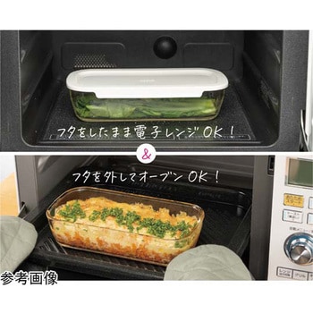 スタッキング耐熱ガラスコンテナ+ミニ角小鉢 5個×8セット入 HARIO