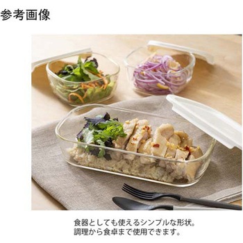 スタッキング耐熱ガラスコンテナ+ミニ角小鉢 5個×8セット入 HARIO