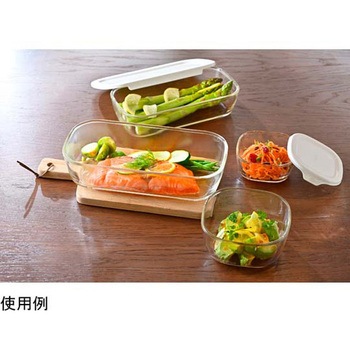 スタッキング耐熱ガラスコンテナ 4個入 HARIO