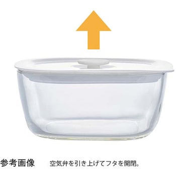 耐熱ガラス製密閉保存容器・角1200 16個入 HARIO
