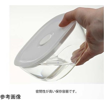 耐熱ガラス製密閉保存容器・角1200 16個入 HARIO