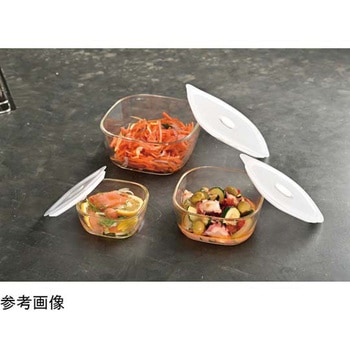 耐熱ガラス製密閉保存容器・角1200 16個入 HARIO