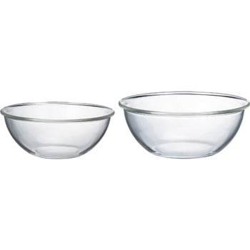 耐熱ガラス製浅型ボウル 2個×6セット入 HARIO