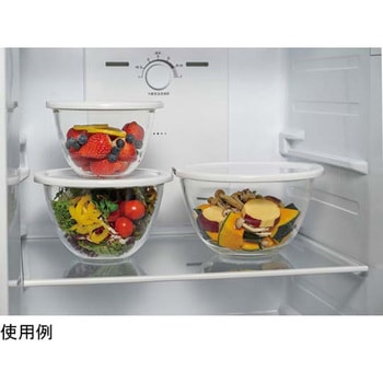レンジフタ付き耐熱ガラス製ボウル 3個×4セット入 HARIO