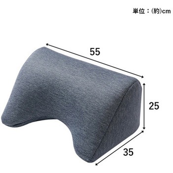 冷感寄りかかりクッション 約55×35×25cm アズワン