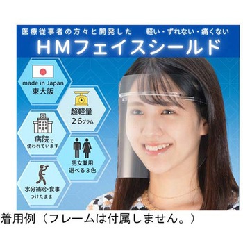 HMフェイスシールド 替シールド 10枚×10セット ミノル化学工業