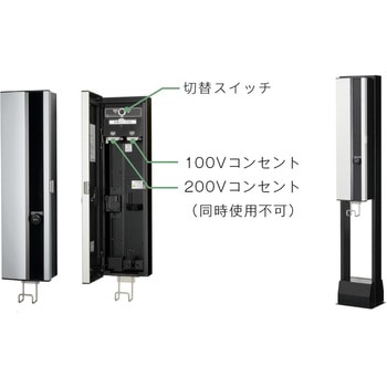 充電コネクター収納キャビネット Pit-1G  自立タイプ 日東工業