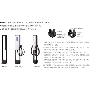 ケーブル付きEV充電器 Pit-2G専用自立スタンド 日東工業