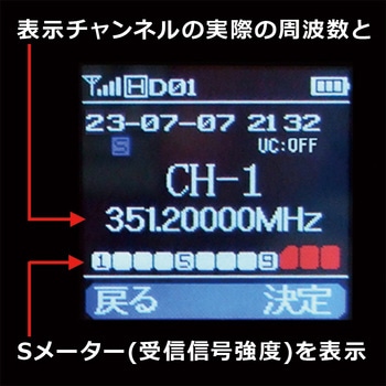 携帯型350MHz帯5Wハイパワーデジタルトランシーバー FIRSTCOM