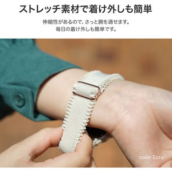 Apple Watch 38/40/41mm バンド 「CORVIN」 フリルナイロンバンド 軽量 LEPLUS NEXT