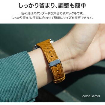 Apple Watch 38/40/41mm バンド 「CORVIN」 シュリンクレザーバンド LEPLUS NEXT