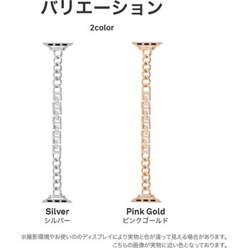 Apple Watch 38/40/41mm バンド 「CORVIN」 スリムチェーンメタルバンド LEPLUS NEXT