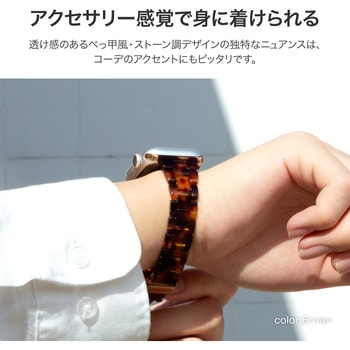 Apple Watch 38/40/41mm バンド 「CORVIN」 ストーン調バンド LEPLUS NEXT