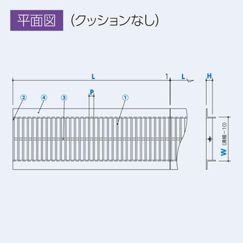 ステンレス製 中・重荷重グレーチング U字溝用 4mmフラットバー ノーマル 溝幅200mmタイプ クッションなし ホクセイ