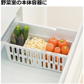 トトノ 野菜・冷凍室用 伸縮ストッカー深型 Richell(リッチェル)
