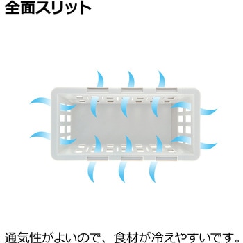 トトノ 野菜・冷凍室用 伸縮ストッカー深型 Richell(リッチェル)