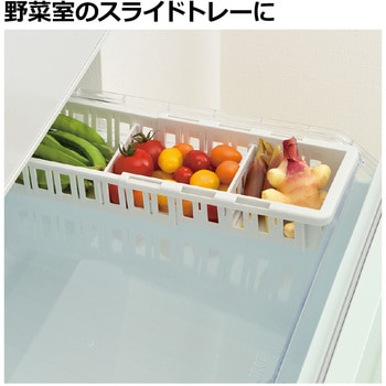 トトノ 野菜・冷凍室用 伸縮ストッカー浅型 Richell(リッチェル)