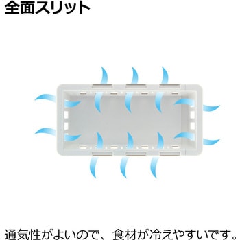 トトノ 野菜・冷凍室用 伸縮ストッカー浅型 Richell(リッチェル)