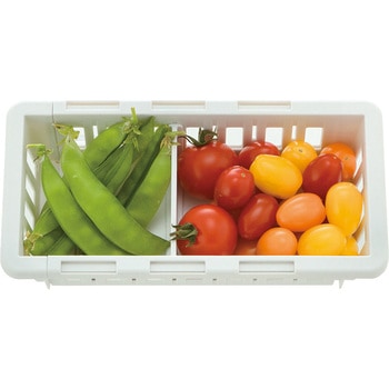 トトノ 野菜・冷凍室用 伸縮ストッカー浅型 Richell(リッチェル)