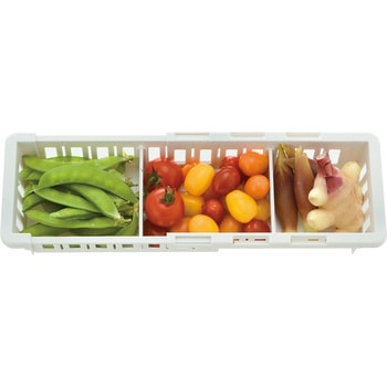 トトノ 野菜・冷凍室用 伸縮ストッカー浅型 Richell(リッチェル)