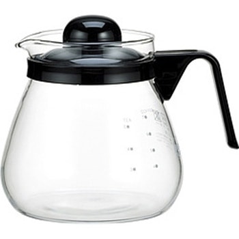 iwaki レンジのポット・コーヒー1000 ブラック IWAKI