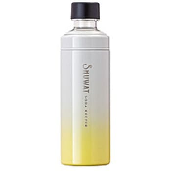 ソーダキーパー 炭酸飲料対応ステンレスボトル(600ml) SHUWAT グレー×イエロー ASOK-700GY アトラス(ATLAS)