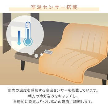 フランネル電気毛布 プログラムタイマー付き YAMAZEN(山善)