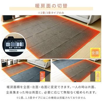ホットカーペット 本体 小さく折りたためる YAMAZEN(山善)