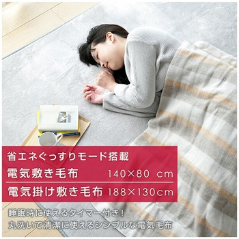 電気毛布 省エネタイマー付き YAMAZEN(山善)