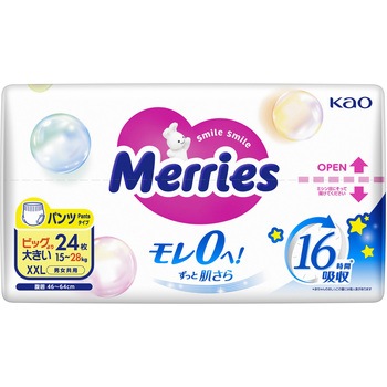 メリーズ エアスルー パンツ ビッグより大きいサイズ24枚 花王