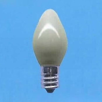 ローソク球C7ホワイト7W - 旭光電機工業