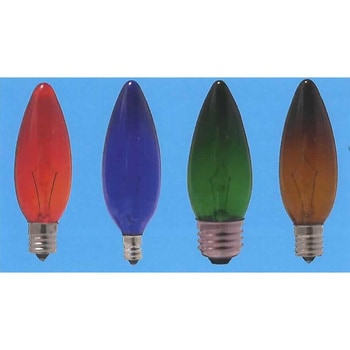 シャンデリア球グリーン40WE26 旭光電機工業