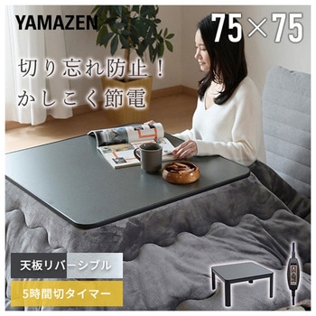 こたつ こたつテーブル 正方形 300W 5時間自動切タイマー YAMAZEN(山善)