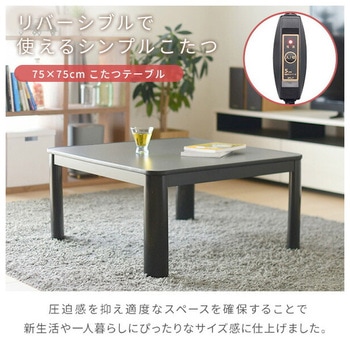 こたつ こたつテーブル 正方形 300W 5時間自動切タイマー YAMAZEN(山善)