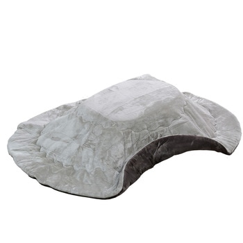 リバーシブル 洗える こたつ布団 丸型 楕円形 90×60用 フランネル調 YAMAZEN(山善)