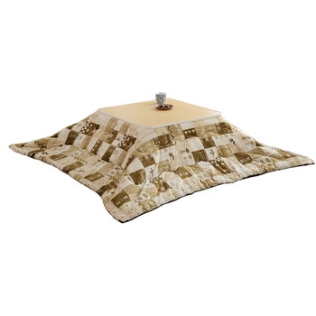 こたつ布団 正方形 75×75 80×80用 フランネル調 京都絞