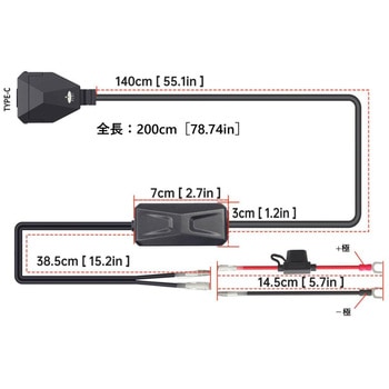 バイク用 USB電源 TYPE-C(タイプC) PD対応 USBチャージャー 急速充電 MAX30W IP67 CE認証 PTU002 プロト