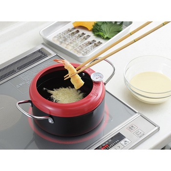 食彩亭 温度計付天ぷら鍋20cm タマハシ