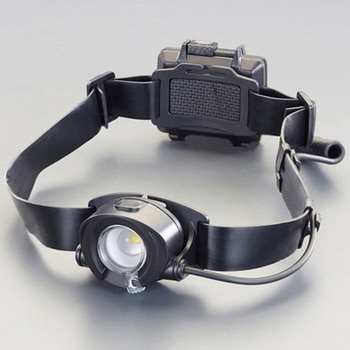 [単3x3本] LEDヘッドライト(充電池セット) エスコ