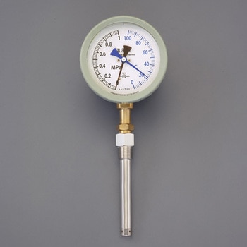 0- 100℃/0-1.0MPa 温圧計(立型) エスコ