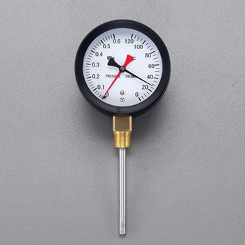 0- 120℃/0-1.0MPa 水高計(立型) エスコ