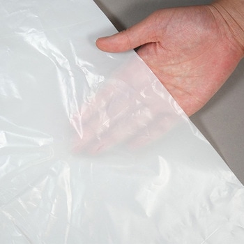 45L ポリ袋(白半透明/厚口/10枚) エスコ