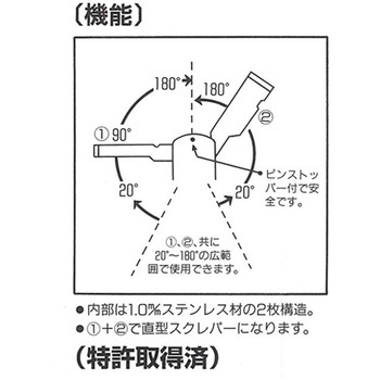 スクレーパー(斜型) エスコ