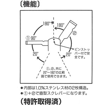 スクレーパー(斜型) エスコ